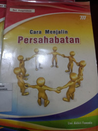 CARA MENJALIN PERSAHABATAN