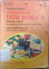 Keterampilan Tata Boga 2