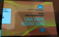 Silabus Syarat Kecakapan Khusus Saka Widya Budaya Bakti